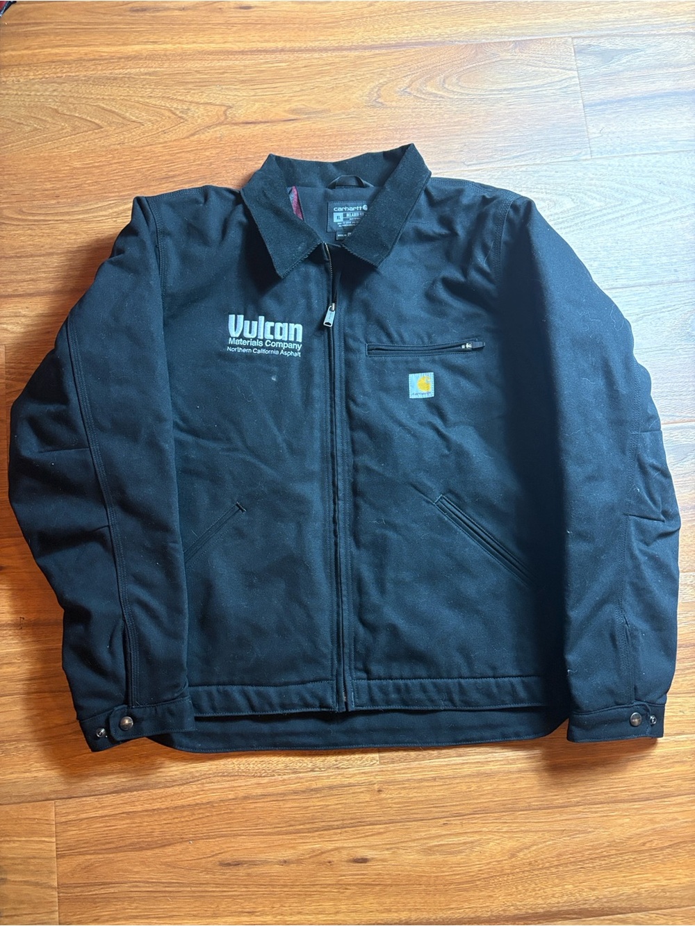 Carhartt Detroit men’s XL black zip up jacket